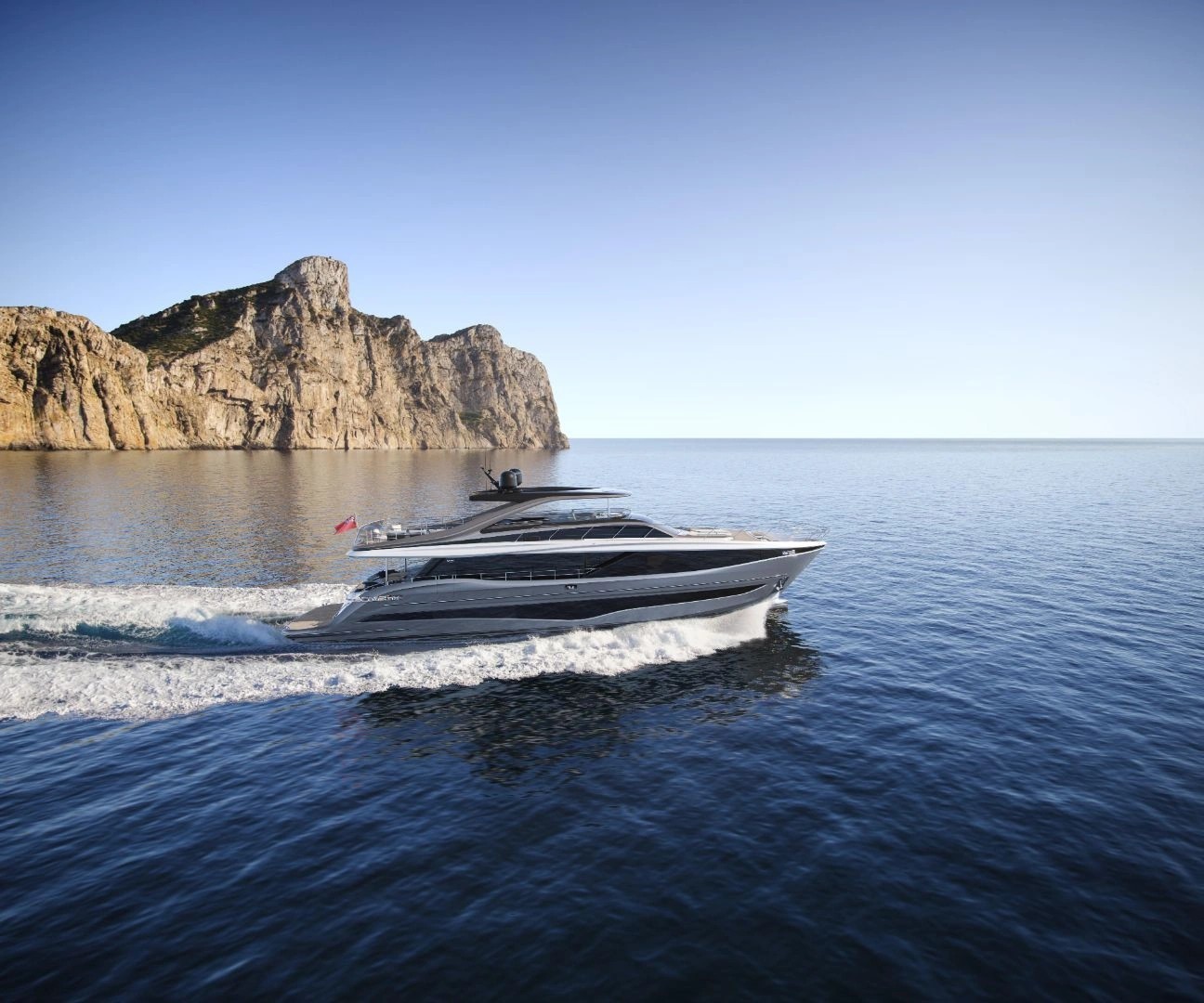 Princess Y95 grey hull